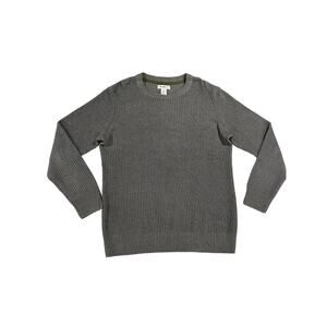 William Rast Men's Gray Ribbed Crewneck Sweater Size Large